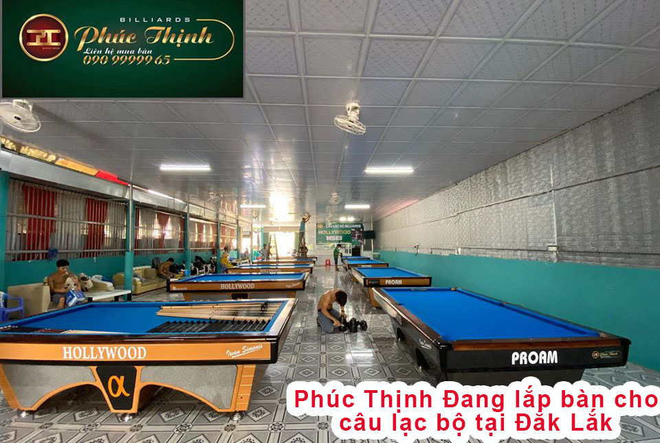 Lắp đặt bàn bida Phúc Thịnh