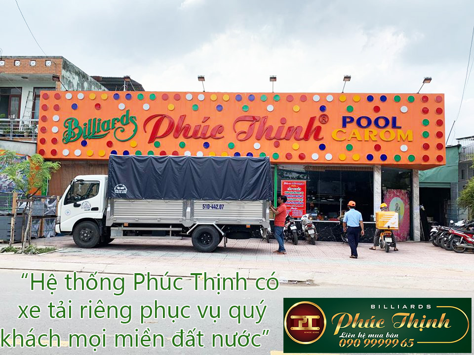 Hệ thống Phúc Thịnh có xe tải riêng phục vụ khách hàng tận nơi